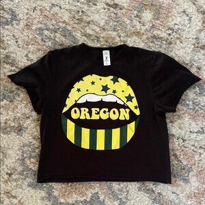 OREGON DUCKS Kids Black and Yellow Graphic T-Shirt